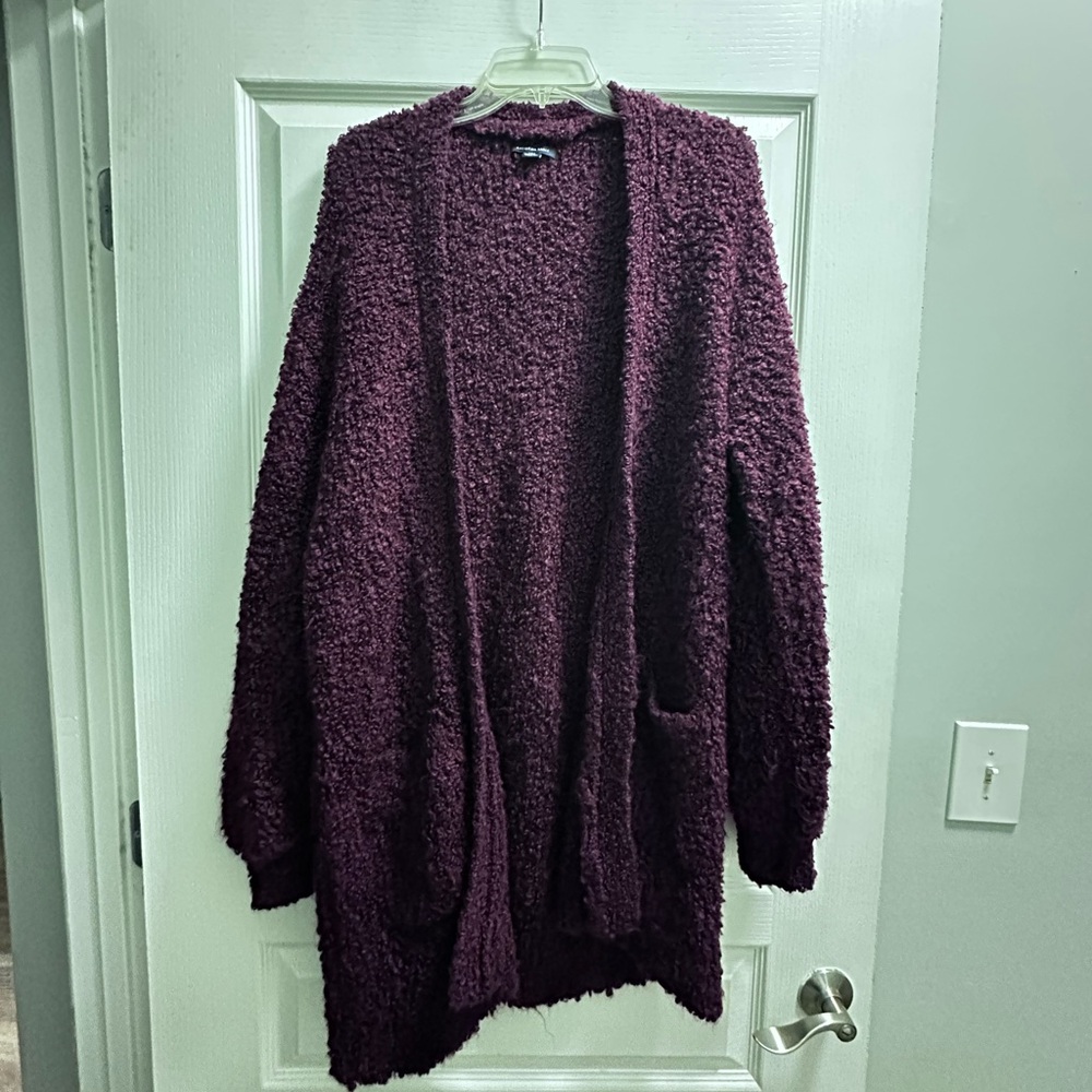 Burgundy American Eagle Cardigan
